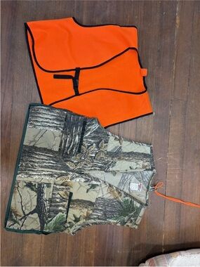 Vtg Sports Afield Vest Men Medium Realtree Camo Duck Hunting Shotgun / with vest